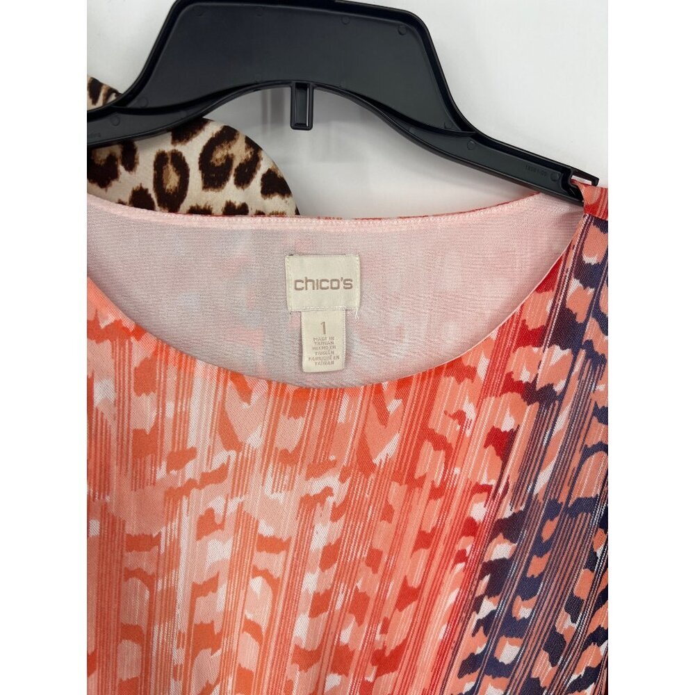 Chicos Womens Set of 3 Blouse Tops Size S/M Animal Print Floral Size 0/1 - Picture 2 of 5